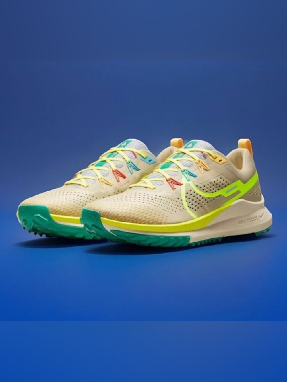 Nike Women's Pegasus Trail 4 Shoes Team Gold/Baltic Blue/Volt DJ6159-700 8 US